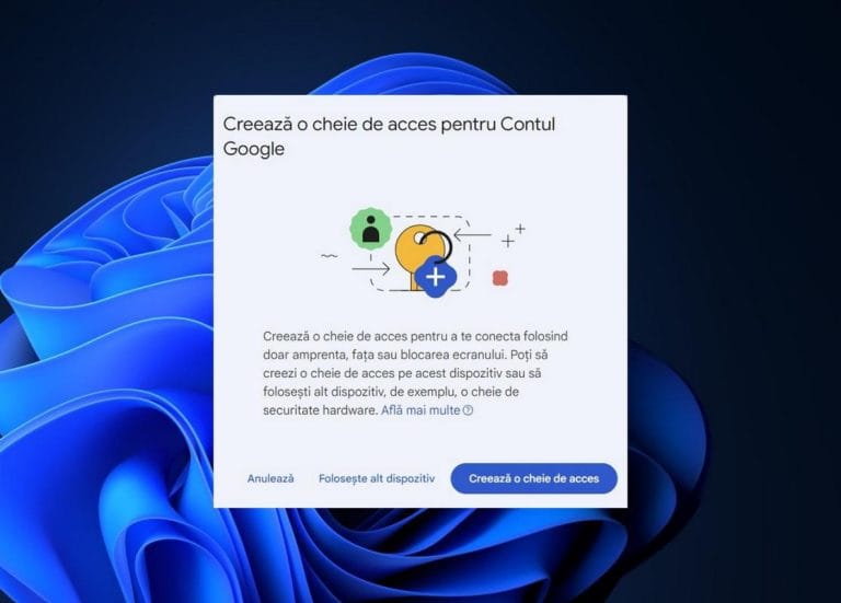 Foto principala Passkey Windows