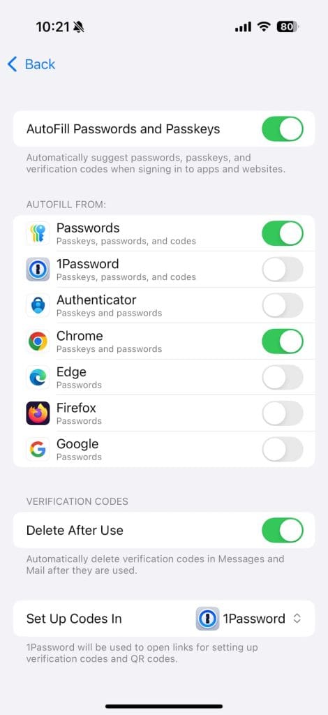 Configurare in ios