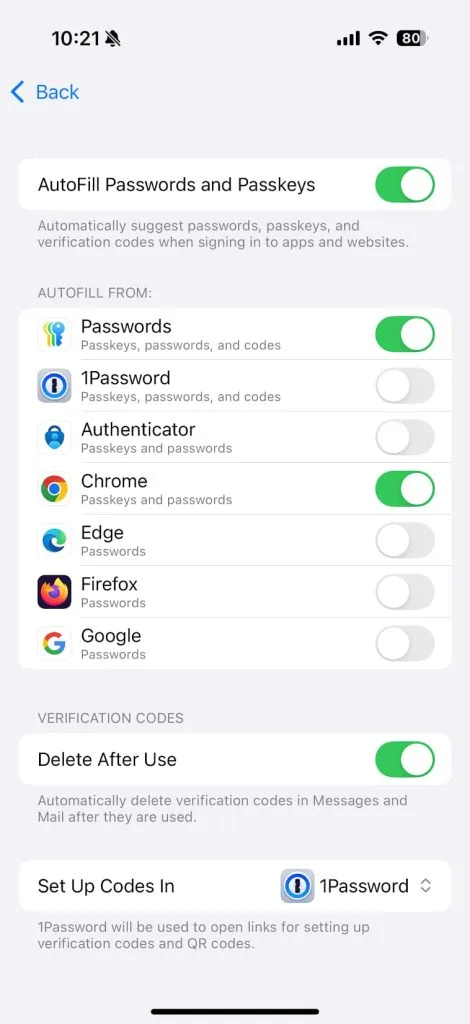 Configurare in ios