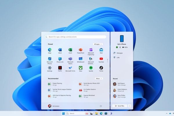Windows 11: Phone Link aduce acces iPhone direct în meniul Start Iphone on the start menu