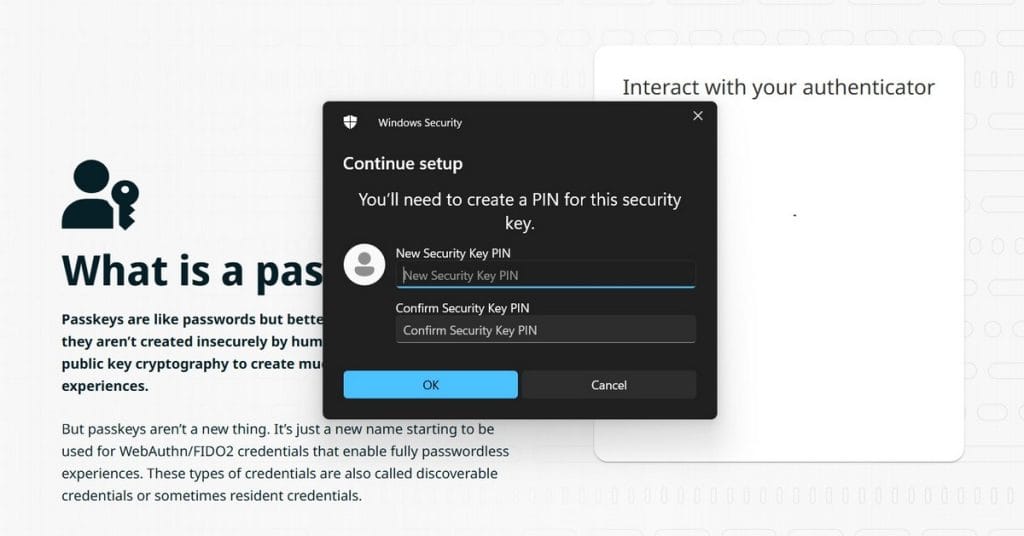 Definire Passkey pas4
