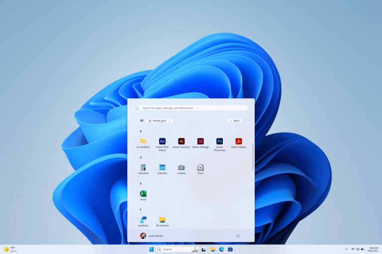 Vizualizare grila alfabetica