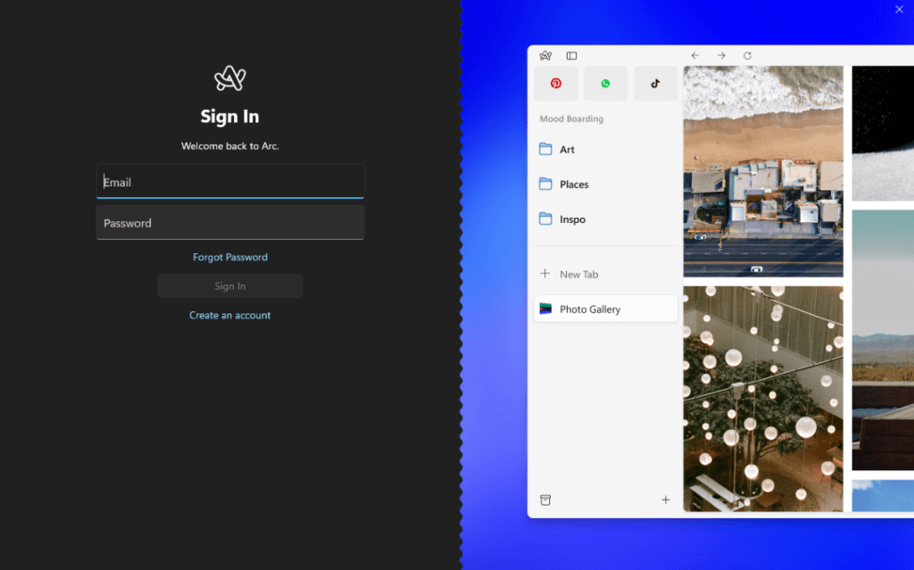 Arch Browser nu permite navigare fară autentificare