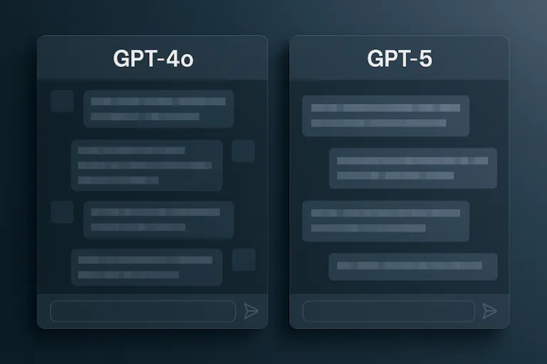 Chat gpt5 vs Chat gpt4o