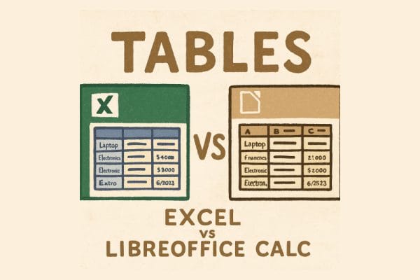 Tabele în LibreOffice Calc