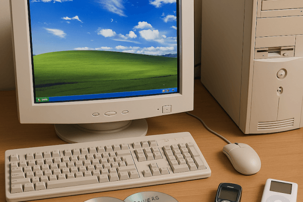 Acum 20 de ani: tehnologia în 2005 Retro PC cu Windows XP