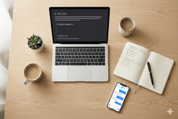 AI Prompt Engineering on the laptop